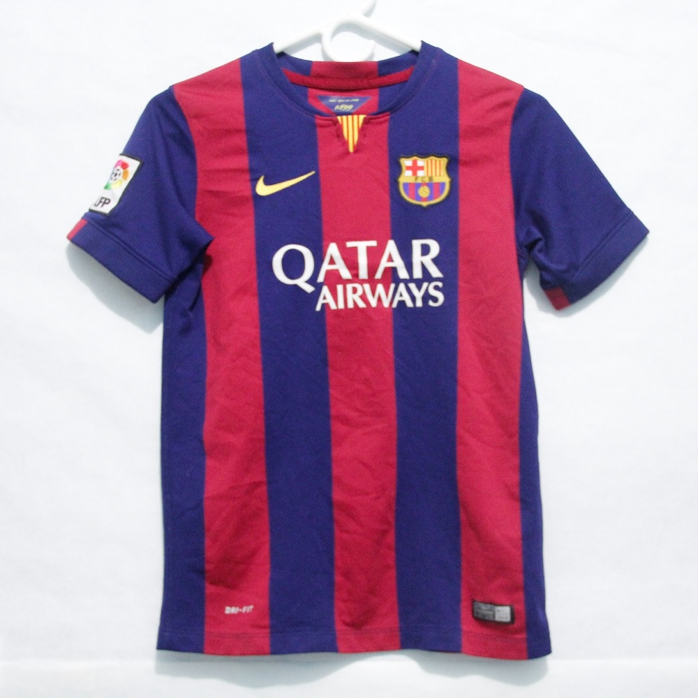 Nike Youth Soccer Jersey Large Qatar Airways FCB